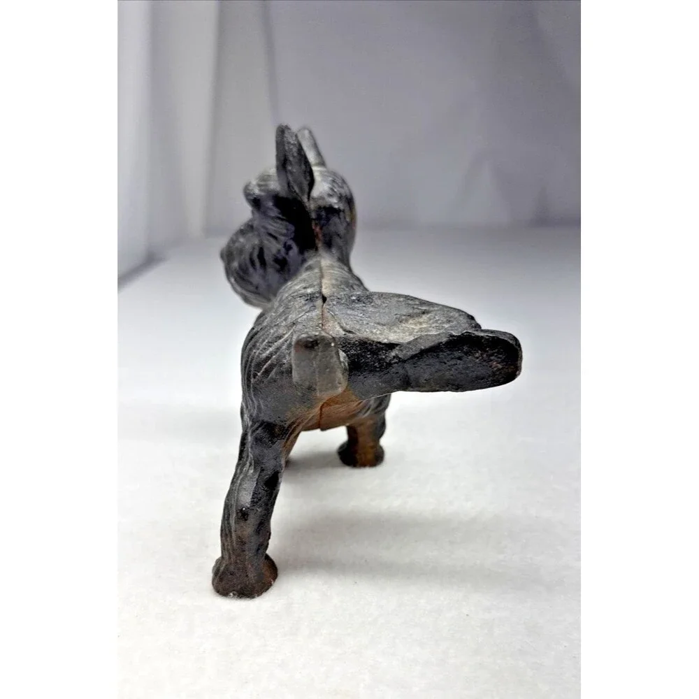 Cast Iron Scottish Terrier Doorstop Scottie Dog Door Stop Heavy Black Vintage